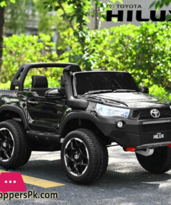 Licensed Toyota Hilux Ride On Truck Car 2-Seater 4WD with Remote Control Black