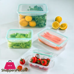 Limon 4 Pcs Lock Containers Food Container Iran Made