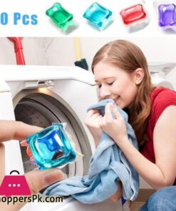 Pack of 1 10Pcs Laundry Detergent Gel Liquid Beads Fragrance Long Lasting Clothes Washing Machine Wash Cleaning Gel Beads