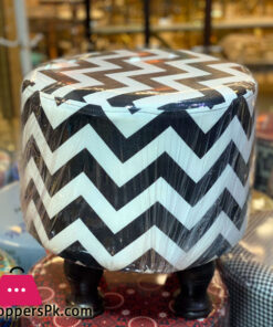 Round Ottoman Stool Wooden Soft Rest Chair Footstool Seat