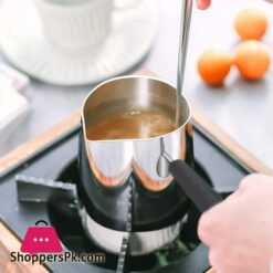 Stainless Steel Butter And Coffee Warmer Turkish Coffee Pot Mini Butter Melting Pot And Milk Pot With Spout 10 Stainless Steel Butter And Coffee Warmerturkish Coffee Potmini Butter Melting Pot And Milk Pot With Spout