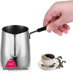 Stainless Steel Butter And Coffee Warmer Turkish Coffee Pot Mini Butter Melting Pot And Milk Pot With Spout 14 Stainless Steel Butter And Coffee Warmerturkish Coffee Potmini Butter Melting Pot And Milk Pot With Spout