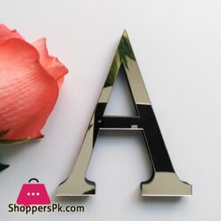 Wall Sticker English Alphabet Acrylic Mirrior 3D Sticker Decoration Wedding Love Letters Decorative Alphabet