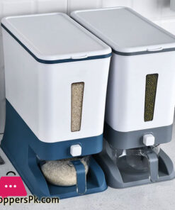 12kg Rice Dispenser Storage - Blue