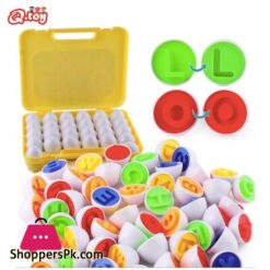 26PCS ABC Alphabet Matching Eggs Educational Color & Shape Recognition Sorter Puzzle Skills Study Toys