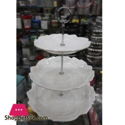 Embossed Snack Dish Cake Tray 3 Tier Cupcake Stand Tiered Serving Cake Stand Square White Embossed Dessert Stand Weddings Parties Pastry Serving Tray 3 Tier Ceramic Luxurious Dessert Stand Tower Tree Display Pastry Serving Tray CERAMIC MATERIAL