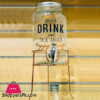 4ltrs Table Top Beverage Dispenser with Copper Rod Stand. Perfect for BBQ Parties and Indoor Gatherings