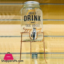 4ltrs Table Top Beverage Dispenser with Copper Rod Stand. Perfect for BBQ Parties and Indoor Gatherings