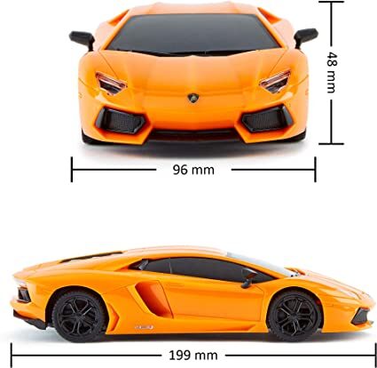 Cmj Rc Cars 124Glbo Lamborghini Aventador Lp700-4 Officially Licensed Remote Control Car 1:24 Scale Working Lights 2.4Ghz