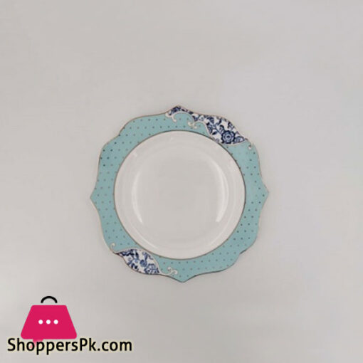 ANGELA ORCHID Plate - Blue Design 11 inch