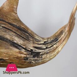 Aida Bz Dolphin Statue Sculpture Imitation Wooden Resin Crafts Ornaments Home Hotel Office Desktop Decorations 28X405X16Cm