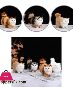 Beautiful Simulation Cat Lightweight Kitty Model Nice looking Stimulate Touching Cat Dolls Simulation AnimalFigurines Miniatures
