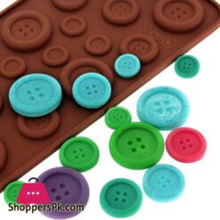 Button Shaped Silicone Mould