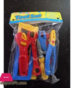CARPENTER SET Toy 7 Pieces for 3 Plus Old Kids Plastic Multicolor