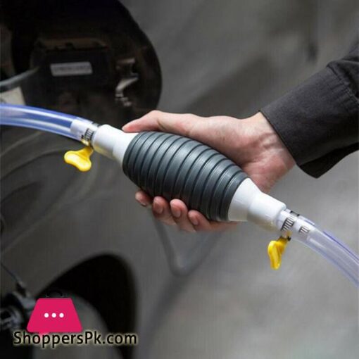 Car Fuel Pump Manual Siphon Liquid Oil Water Petrol Transfer Snowblower Gasoline Pump With Hose For Car Marine Outboard