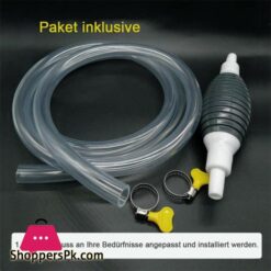 Car Fuel Pump Manual Siphon Liquid Oil Water Petrol Transfer Snowblower Gasoline Pump With Hose For Car Marine Outboard