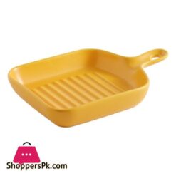 Nordic Potted Ceramic Plate Tableware Fruit Breakfast Plate Creative Baked Rice Plate Western Food Household Platedishes Plates