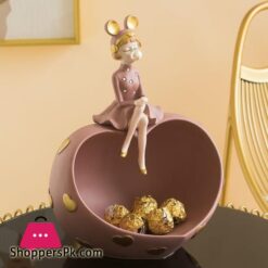 Creative Nordic Style Bubble Girl Character Storage Sculpture Home Decoration