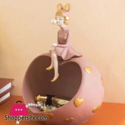 Creative Nordic Style Bubble Girl Character Storage Sculpture Home Decoration