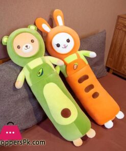 Cute Soft Long Rabbit Bear Boyfriend Pillow Plush Toys Stuffed Carrot Avocado Pause Office Nap Sleep Pillow Cushion Girls GiftsStuffed Plush Animals