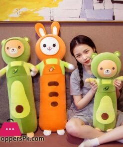 Cute Soft Long Rabbit Bear Boyfriend Pillow Plush Toys Stuffed Carrot Avocado Pause Office Nap Sleep Pillow Cushion Girls Giftsstuffed Plush Animals