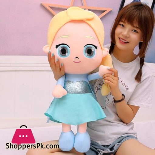 Disney Cartoon Elsa Anna Princess Plush Toy Doll baby girls Childrens Ragdoll Girl Doll Birthday Gift