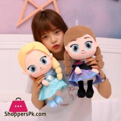 Disney Cartoon Elsa Anna Princess Plush Toy Doll Baby Girls Childrens Ragdoll Girl Doll Birthday Gift