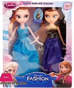 Frozen Elsa and Anna pack of 2 Rubber Bendable Doll