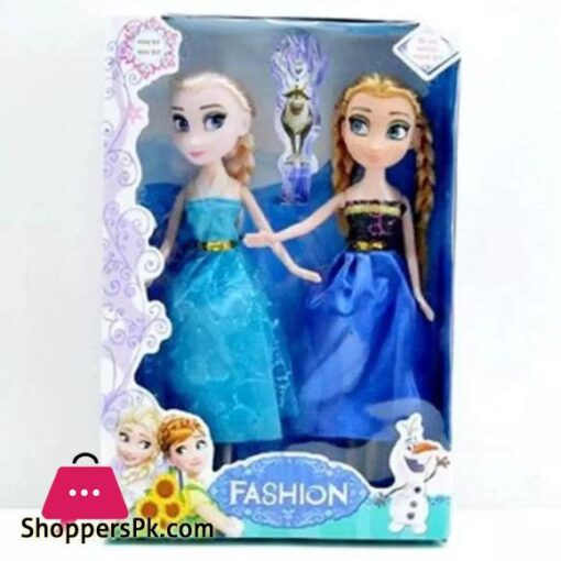 Frozen Elsa and Anna pack of 2 Rubber Bendable Doll