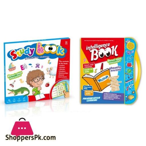 Intelligence Study Book for Kids E Book for Kids Child Early Learning Intelligent Book Intellectual Learning Electronic Sound Teaching Aid Toddlers English Learning Book