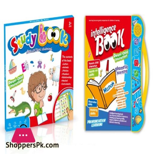 Intelligence Study Book for Kids E Book for Kids Child Early Learning Intelligent Book Intellectual Learning Electronic Sound Teaching Aid Toddlers English Learning Book