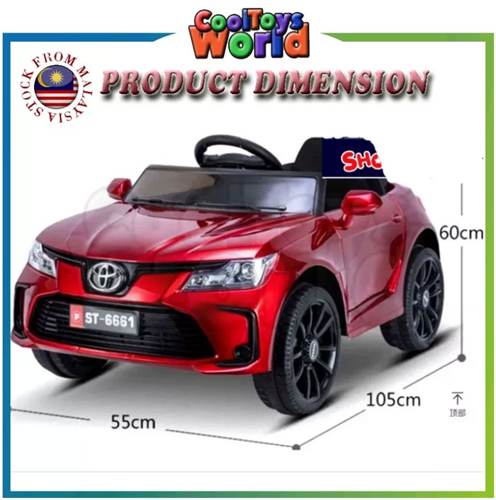 Kids Ride On Car Electric Toyota Corolla Altis Parent Remote Control &Amp; Mp3 Electric Ride On Car For 2 -8 Years Kids