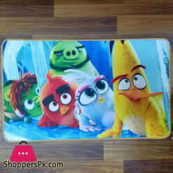 Kids Room Door Mat Anti-Skid Non-Slip Comfortable Angry Bird Door Mat for Home