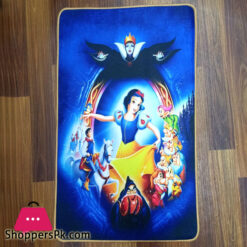 Kids Room Door Mat Anti-Skid Non-Slip Comfortable Snow White Princess Door Mat for Home
