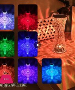 LED Touch Sensor Diamond Table Lamp Small Waist Crystal Decoration Light For Bar Bedroom Bedside Coffee Desk Night Lighting Gift