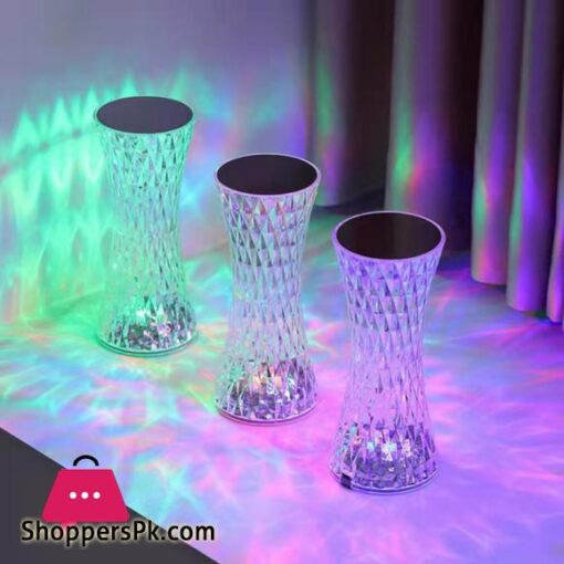 LED Touch Sensor Diamond Table Lamp Small Waist Crystal Decoration Light For Bar Bedroom Bedside Coffee Desk Night Lighting Gift