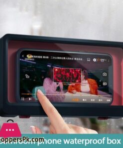 Magic Wall Mounted Phone Case Waterproof Phone Holder Bathroom Toilet Tablet Or Phone Holder Self Adhesive Shower AccessoriesStorage Bags