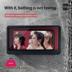 Magic Wall Mounted Phone Case Waterproof Phone Holder Bathroom Toilet Tablet Or Phone Holder Self Adhesive Shower Accessoriesstorage Bags