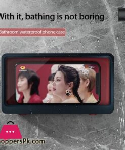 Magic Wall Mounted Phone Case Waterproof Phone Holder Bathroom Toilet Tablet Or Phone Holder Self Adhesive Shower Accessoriesstorage Bags