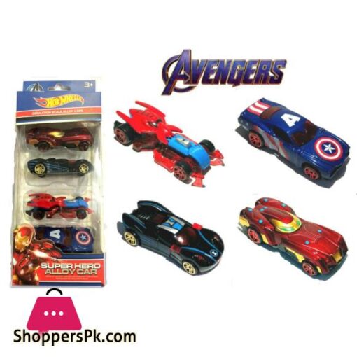Marvel Avengers 4 in 1 Alloy Car Set Metal Car Die Cast 142