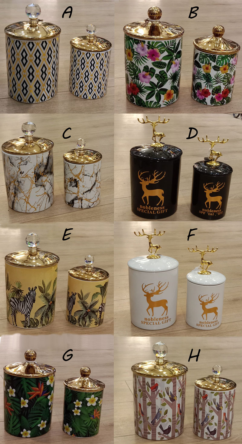 Modern Ceramic Candy Jars – Diamond Icons