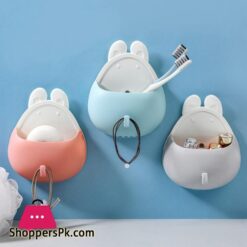 Multifunctional Wall Mounted Powerful Water Drain Toothbrush Storage Holder Multi