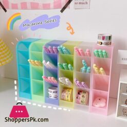 New Desk Pen Holder Pencil Makeup Storage Box Desktop Organizer School Office Stationery