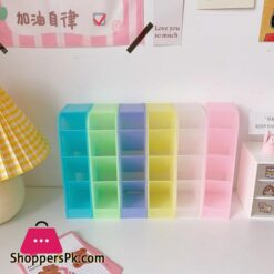 New Desk Pen Holder Pencil Makeup Storage Box Desktop Organizer School Office Stationery