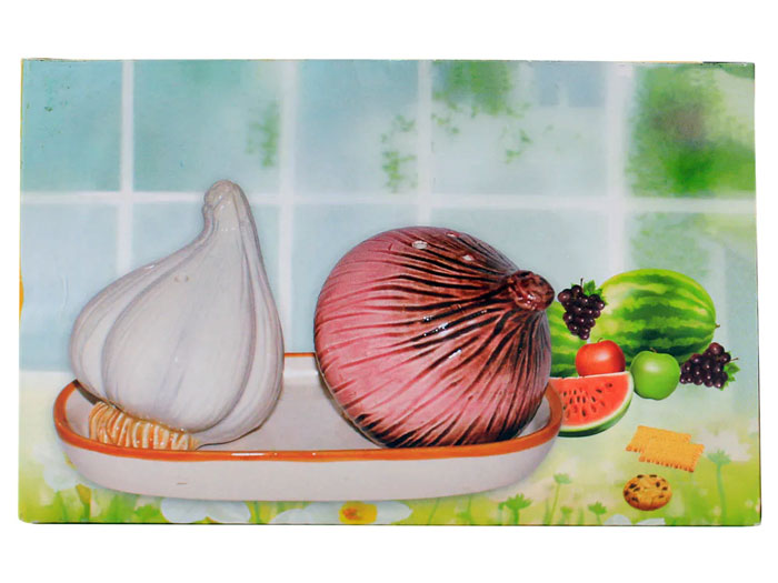Ceramic Salt And Pepper Shakers 2 Pcs Set Onion / Mushroom Design