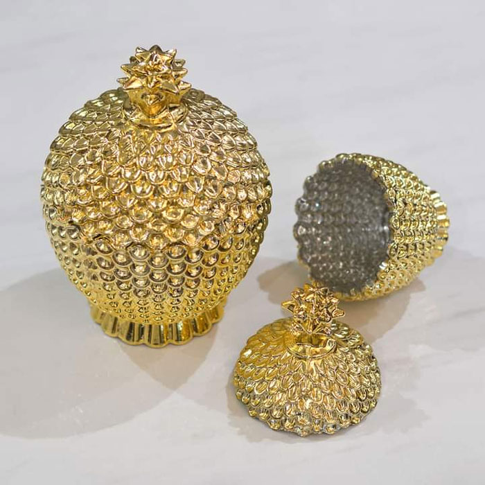 Pineapple Storage Tank Glass Jar Creative Candy Jar