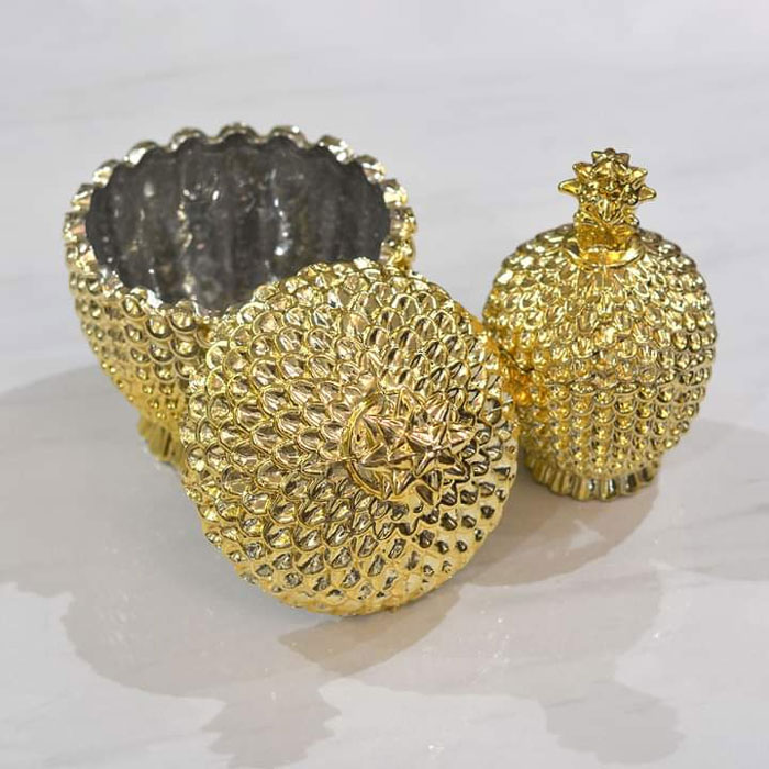 Pineapple Storage Tank Glass Jar Creative Candy Jar