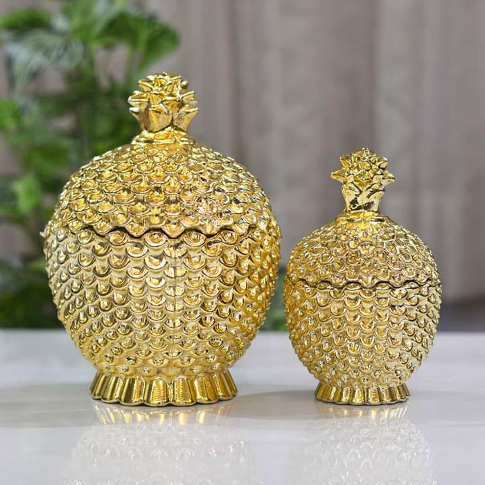 Pineapple Storage Tank Glass Jar Creative Candy Jar