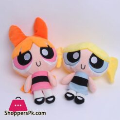 Powerpuff Girls Plush Toys Cute Blossom Buttercup Bubbles Stuffed Dolls Gifts For Children - 9 Inch