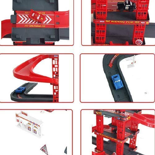 Red Lightning Car Mcqueen Ultimate Parking Lot Cars Springs Race Track Parking Garage Toy Set Race Track For Toy Cars 4 Red Lightning Car Mcqueen Ultimate Parking Lot Cars Springs Race Track Parking Garage Toy Set Race Track For Toy Cars